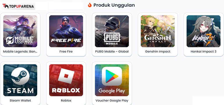 Top Up Game Termurah dan Terpercaya Segera Dapatkan Promo Menarik di TopUpArena
