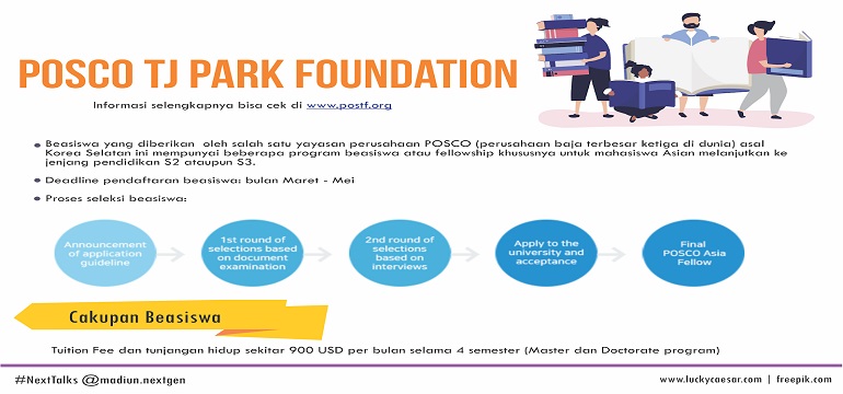 Yuk Wujudkan Mimpimu Kuliah Luar Negeri dengan Beasiswa POSCO