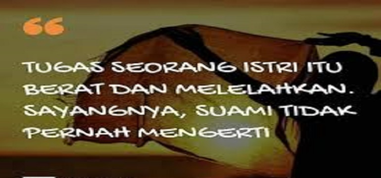 Jika Ada Waktu Luang Bantulah Istrimu