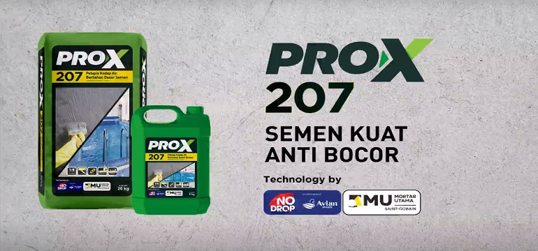 Atasi Rembesan Air Pada Dinding Rumah dan Bangunan dengan PRO-X 207