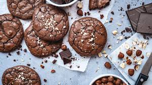 Resep Fudgy Brownie Cookies Cokelatnya Meleleh, Menu Camilan Keluarga Indonesia,Sajikan dengan Es Krim Vanila