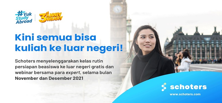 Raih Cita Cita untuk Kuliah Di Luar Negeri Bersama Schoters