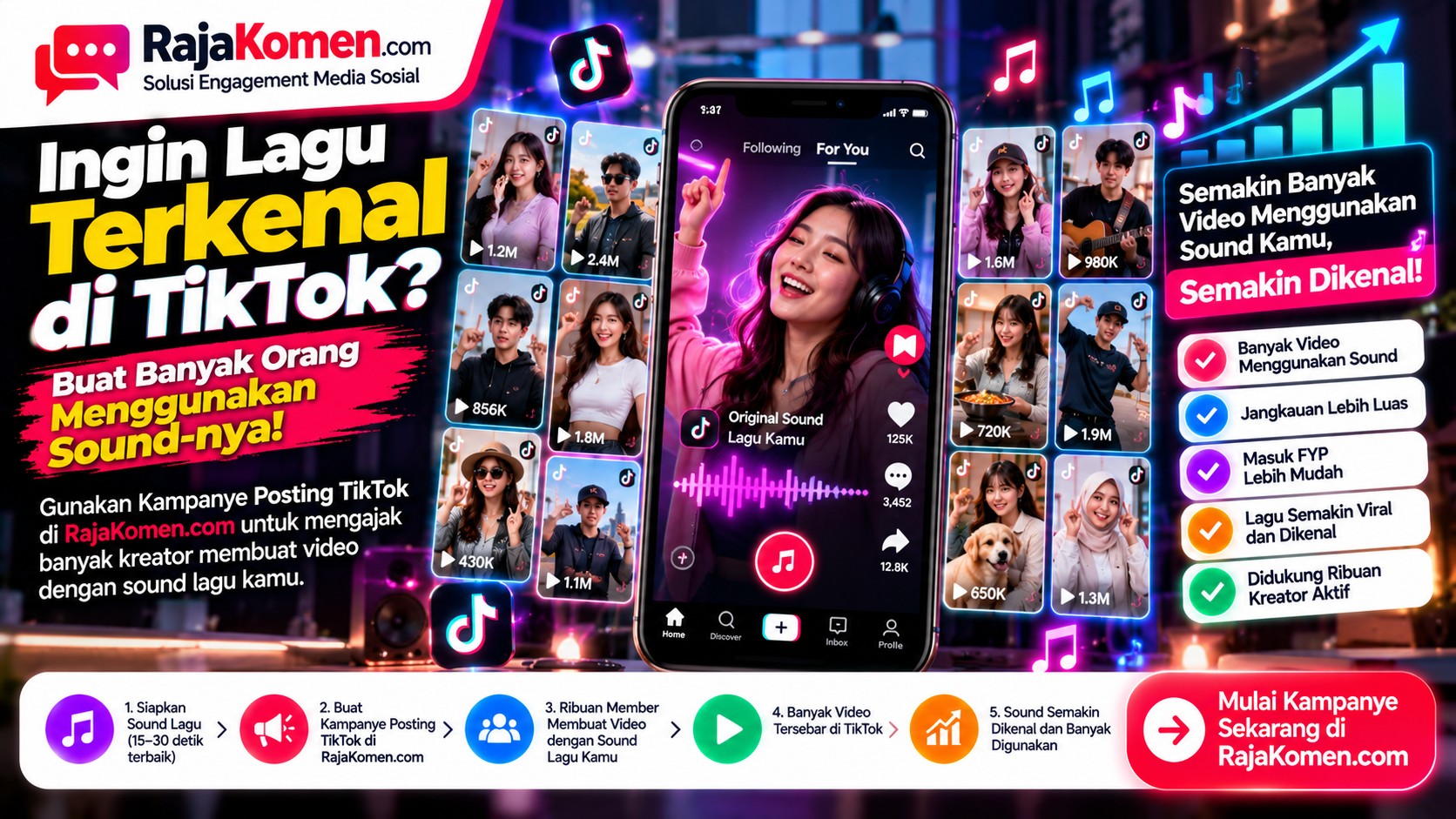 Ingin Lagu Terkenal di TikTok? Jangan Cuma Promosi, Buat Banyak Orang Menggunakan Sound-nya!